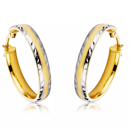 DIAMADA Creole  14KT Bi Color Gold Ring