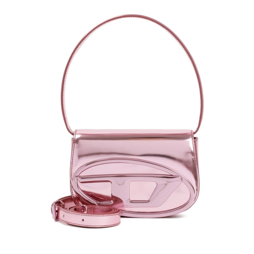 Diesel Schoudertas Pink Leather Handbag Pink