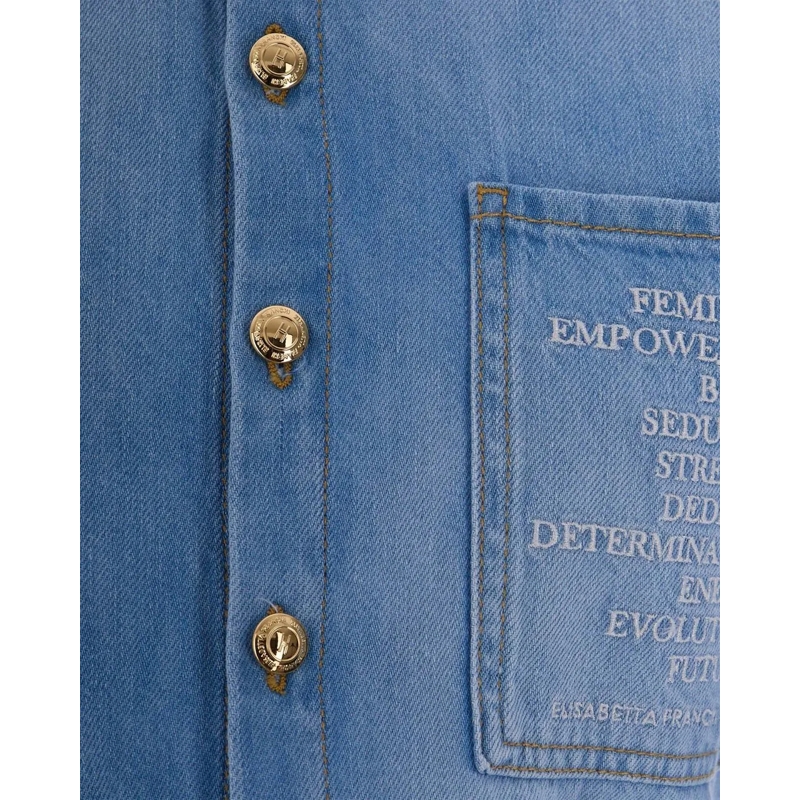 Elisabetta Franchi Boyfriend-Jeans Trousers Light Blue blau(Image 3)