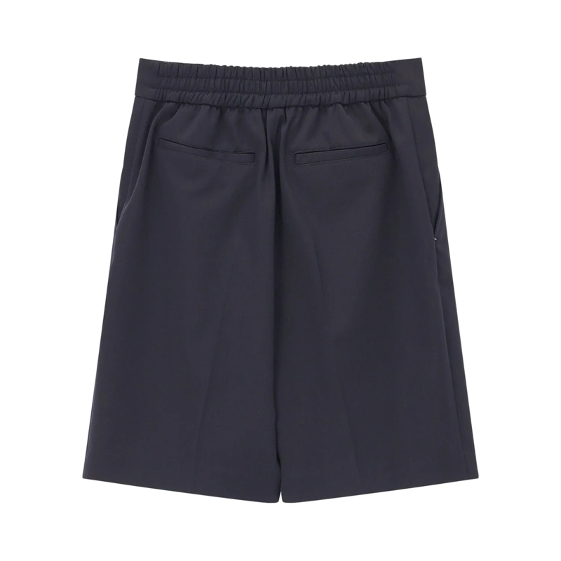 Victoria Beckham Bermuda Shorts aus Woll-Mix blau(Image 3)