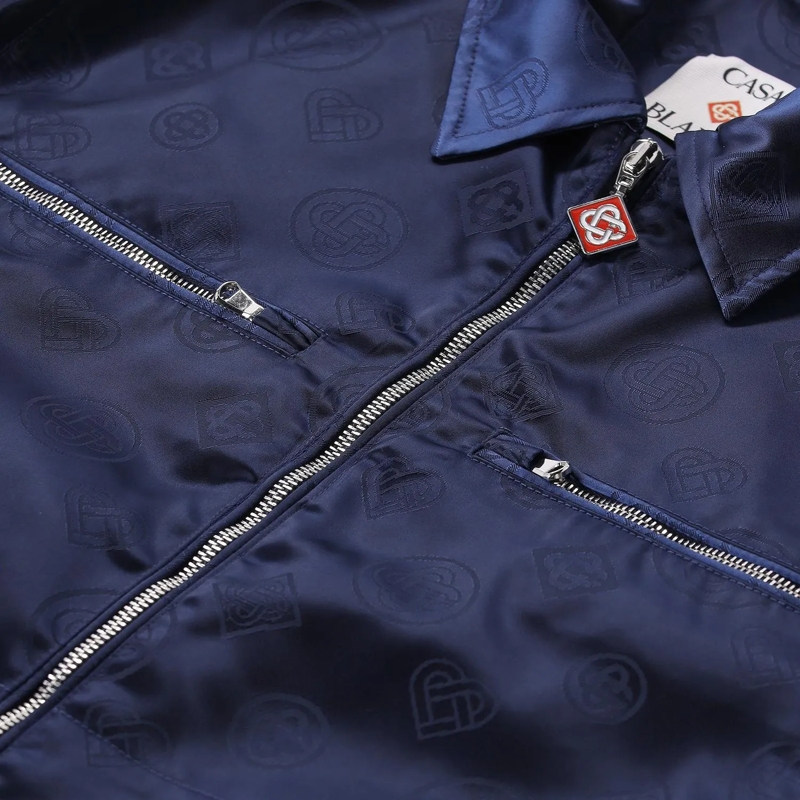 Casablanca Übergangsjacke Jacke mit Monogramm blau(Image 5)