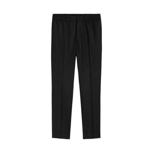 AMI Paris Hose mit elastischem Bund 001 BLACK Pantalons