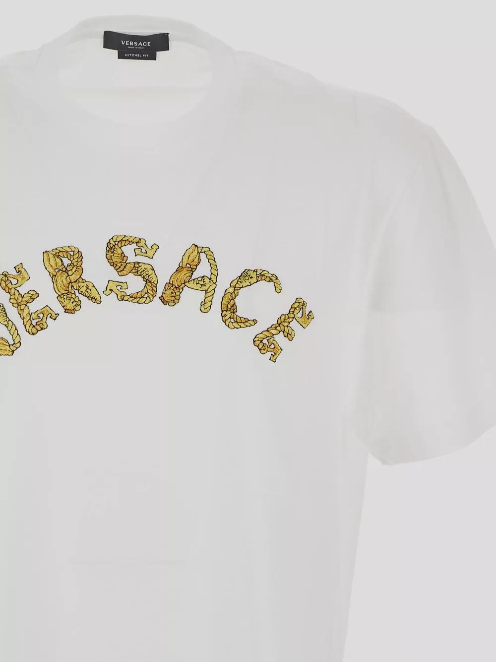 Versace - Versace - 1010641 - 1A077001W000 Versace T-shirt e - Größe L - white