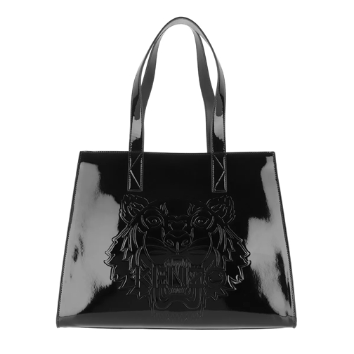 Kenzo Icon Horizontal Tote Black Rymlig shoppingväska