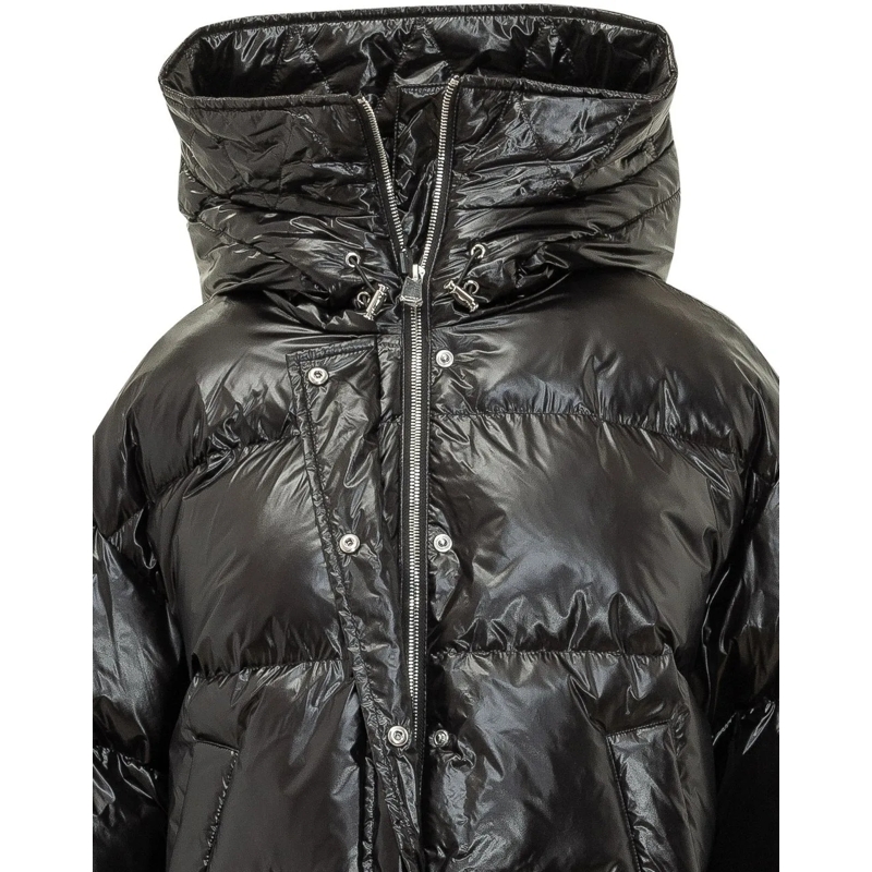 Pinko Daunenjacke Giacca Impasto Trapuntata con Cappuccio schwarz(Image 4)