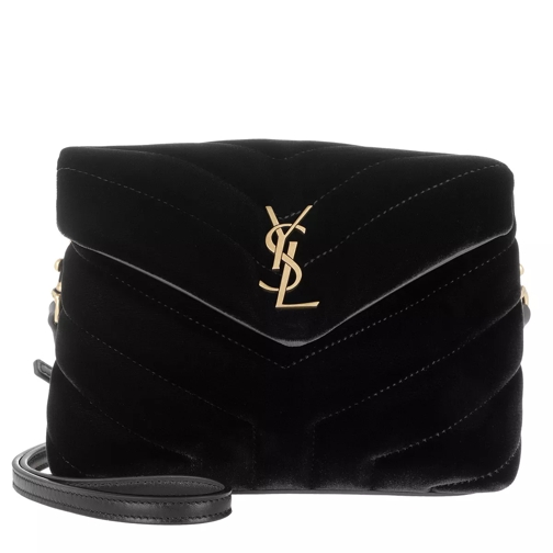 Saint Laurent Toy LouLou Shoulder Bag Leather Black Crossbody Bag