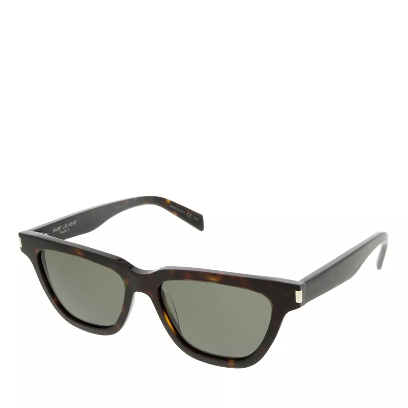 Saint Laurent Sonnenbrille SULPICE butterfly-shaped acetate sunglasses Havana-Havana-Grey
