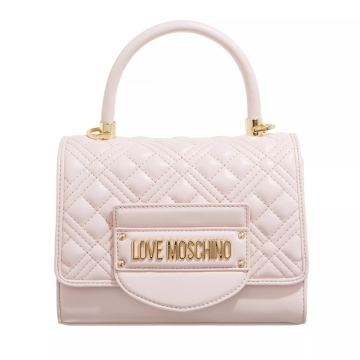 Love Moschino Quilted Tab Cipria/Poudre Axelremsväska