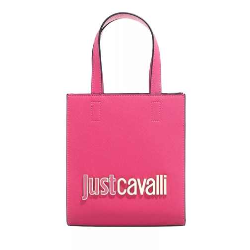 Just Cavalli Range B Metal Lettering Sketch 1 Bags Fuchsia Purple Crossbody Bag