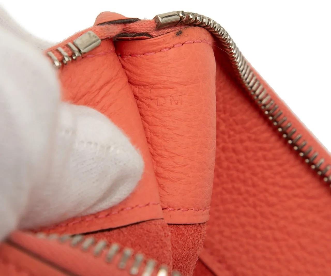 Thumbnail - Hermès Clutches - Medium Togo Bazar Pouch - Gr. unisize - in Orange - für Damen