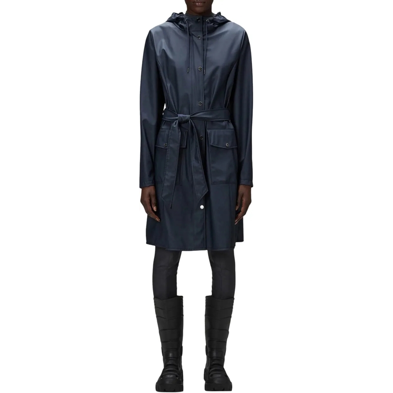 Rains Trenchcoat Curve w trenchcoats donkerblauw blau(Image 5)
