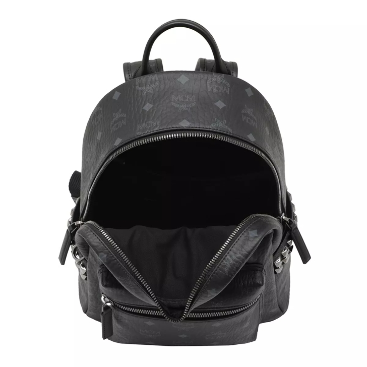 All black mcm backpack sale