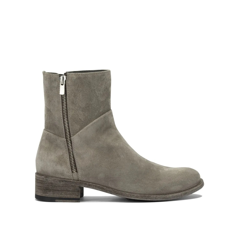 Officine Creative Stiefel "Lison 066" Zippered Ankle Boots Grey