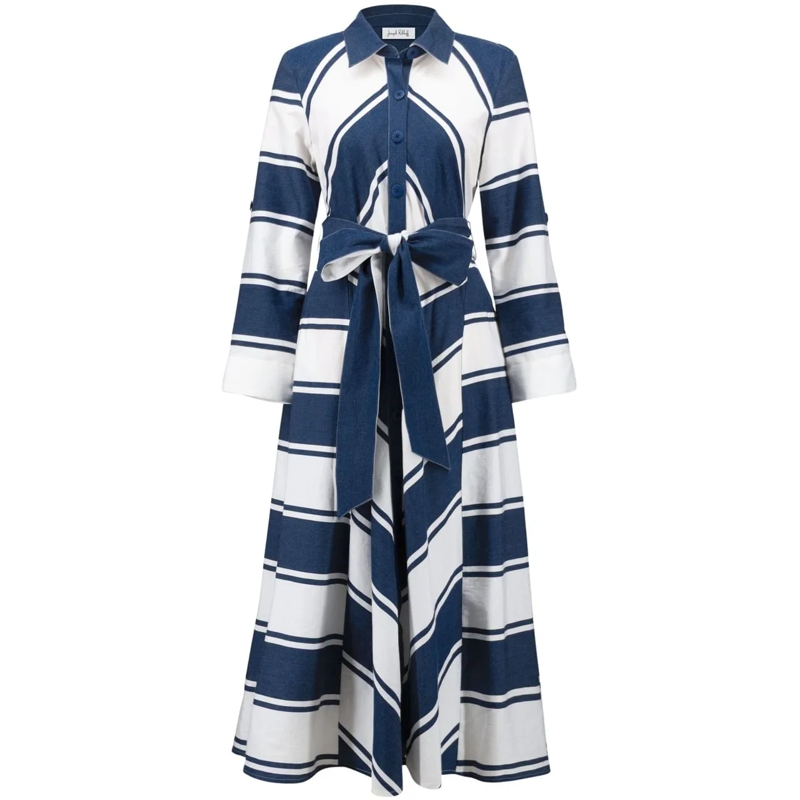 Joseph Ribkoff Midikleid Joseph Ribkoff Lds Dress Jurken Donkerblauw 261936 blau