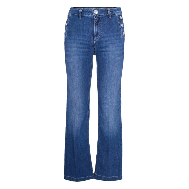 LIU JO Jeans Flared Blue Jeans With Button Details Blue