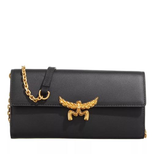 MCM Himmel Lthr Wallet On Chain Large Black Wallet On A Chain