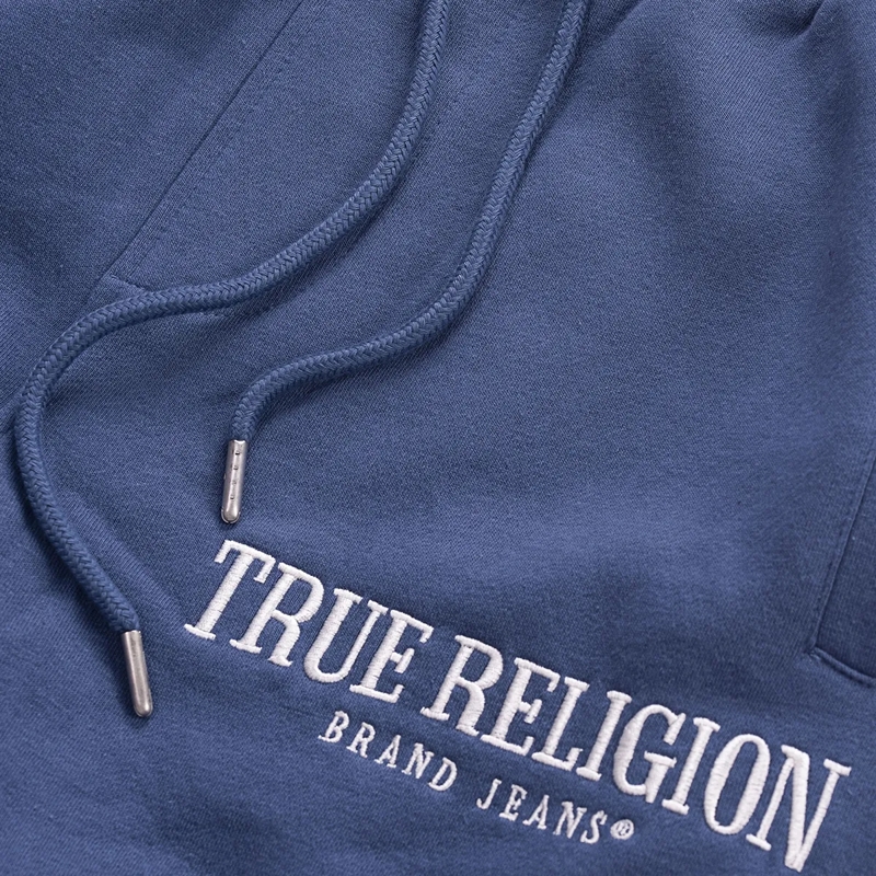 True Religion Hose Baggy Sweatpant ZIP UP blau(Image 5)