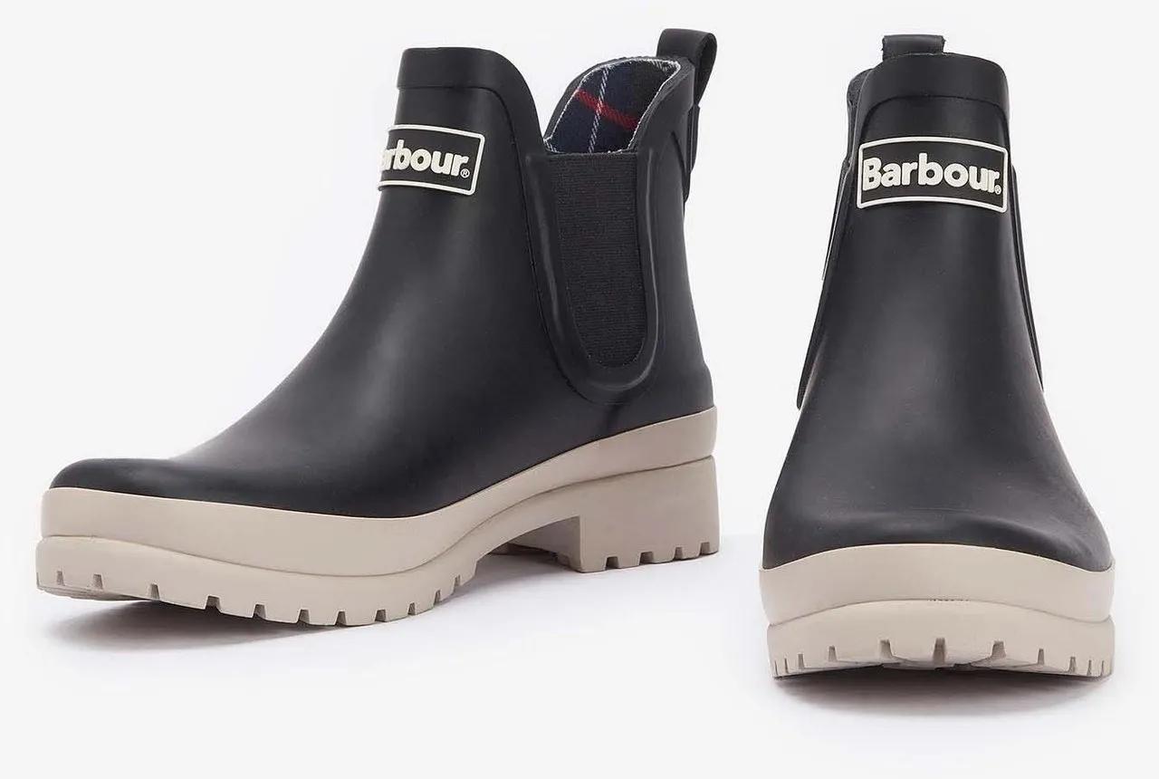 Thumbnail - Barbour Low-Top Sneaker - Boots Caoutchouc Mallow chelsea noir semelle sable - Gr. 36 (EU) - in Schwarz - für Damen