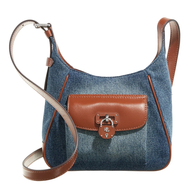 Lauren Ralph Lauren Crossbody Bag Tanner Sm Sh Shoulder Bag Small Oxford Blue/Lauren Tan