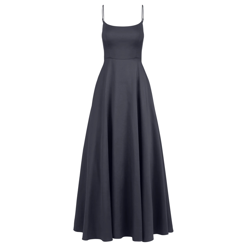 Apart Abendkleid Langes Ballkleid dunkel-blau