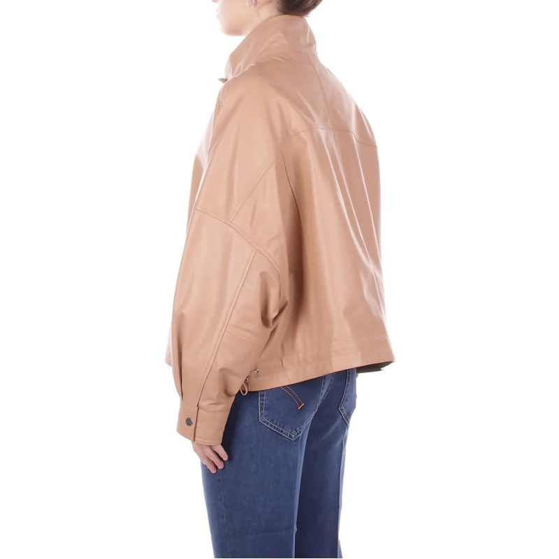 Pinko Lederjacke Coats Beige beige(Image 2)