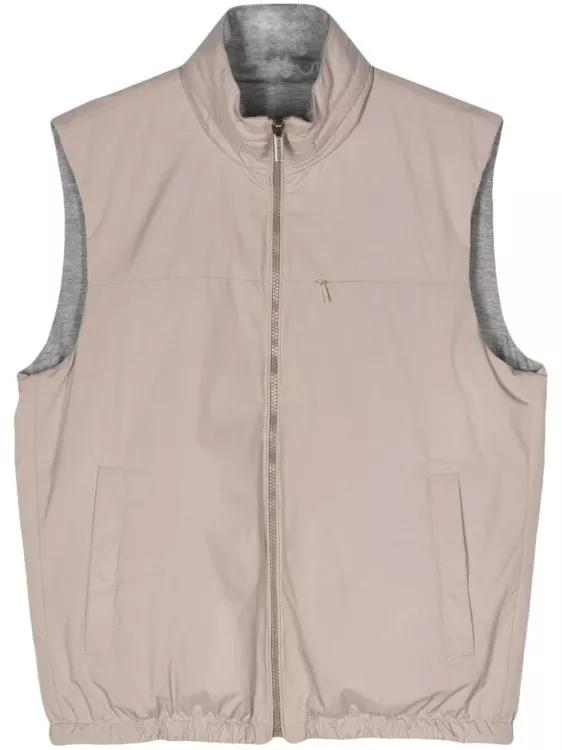 Peserico - Reversible Jersey Gilet - Größe 54 -