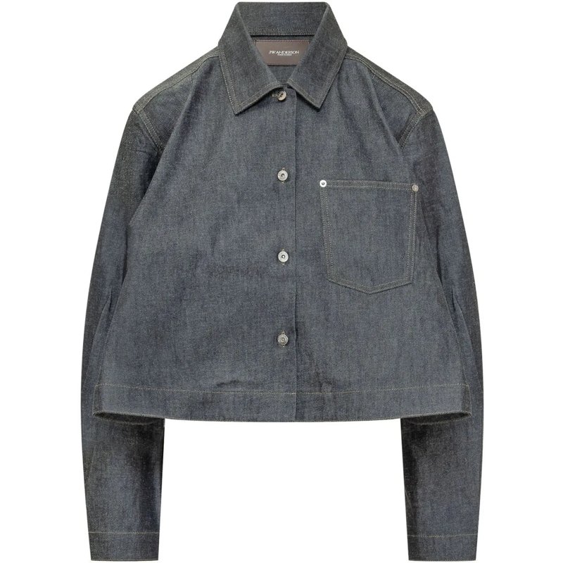 J.W.Anderson Bluse Camicia con Fondo Svasato blau
