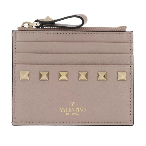 Valentino Garavani VLTN Small Wallet Leather Rosé Kaartenhouder
