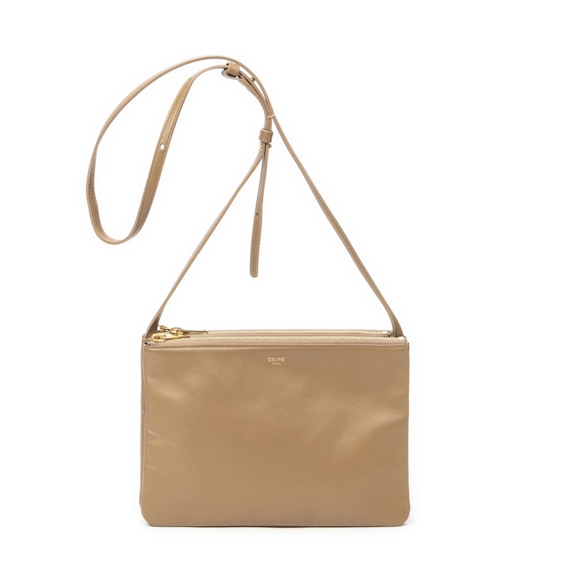 Celine Crossbody Bag Large Trio Crossbody hell-braun