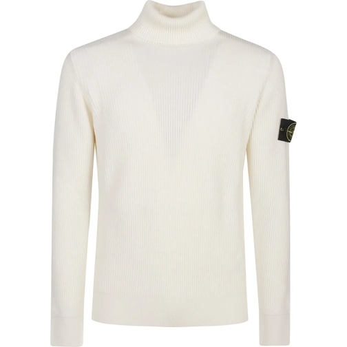 Stone Island  Turtle Neck Sweater White weiß