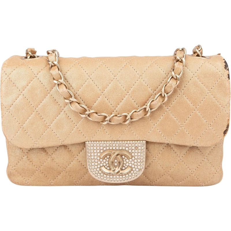 Chanel Tote Chanel Quilted Pearl CC Single Flap Crossbody Bag mehrfarbig