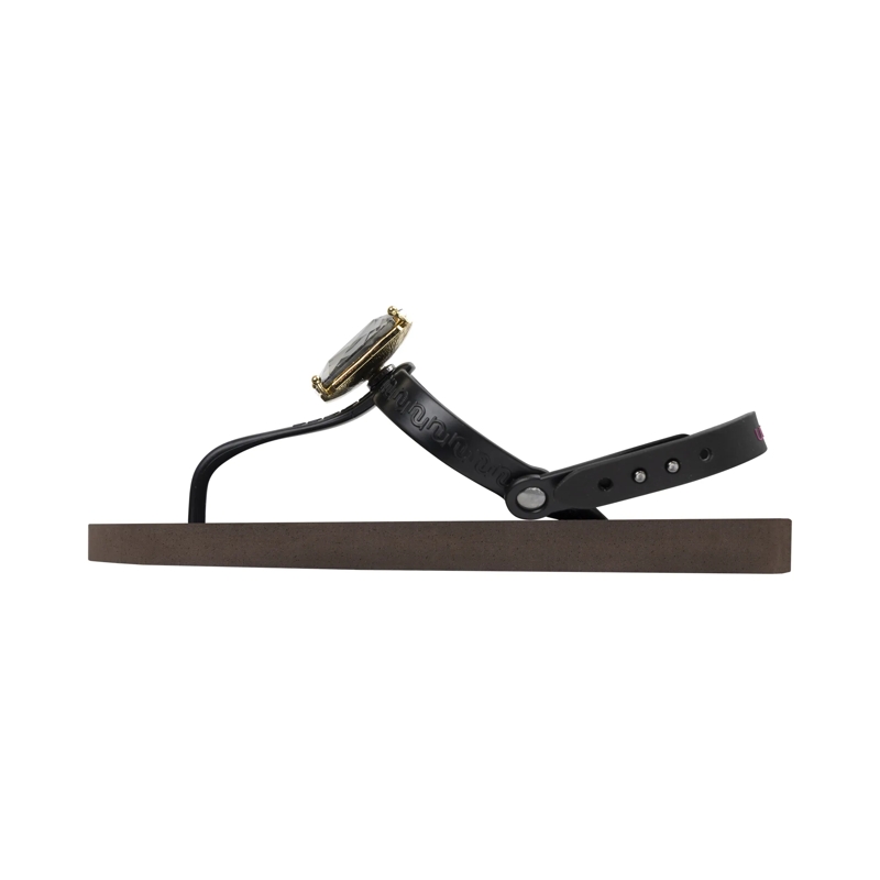 UZURII Flip Flops Zehentrenner Selena Diamond Silver mocca