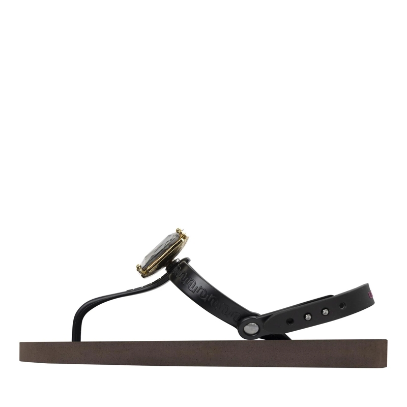 UZURII Flip Flops Zehentrenner Selena Diamond Silver mocca