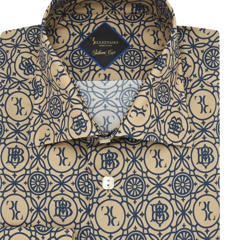 BILLIONAIRE Hemd Hemd Slim Fit beige (Image 5)