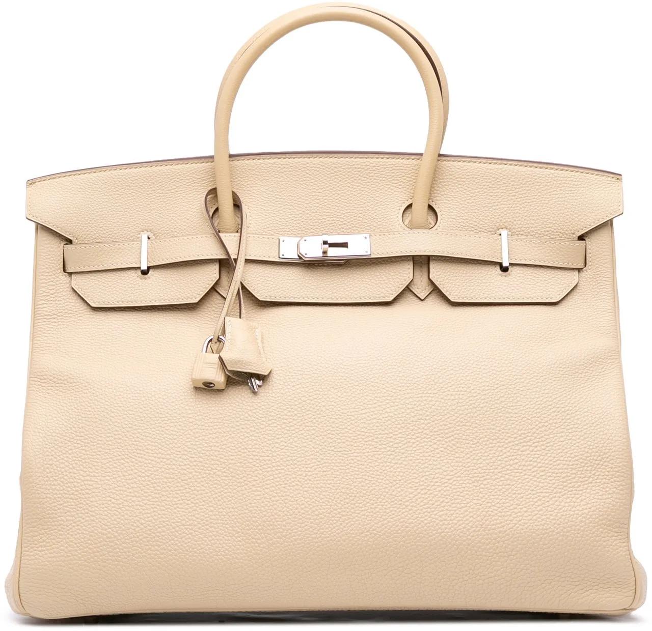 Hermès Crossbody Bags - Togo Birkin Retourne 40 - Gr. unisize - in Braun - für Damen