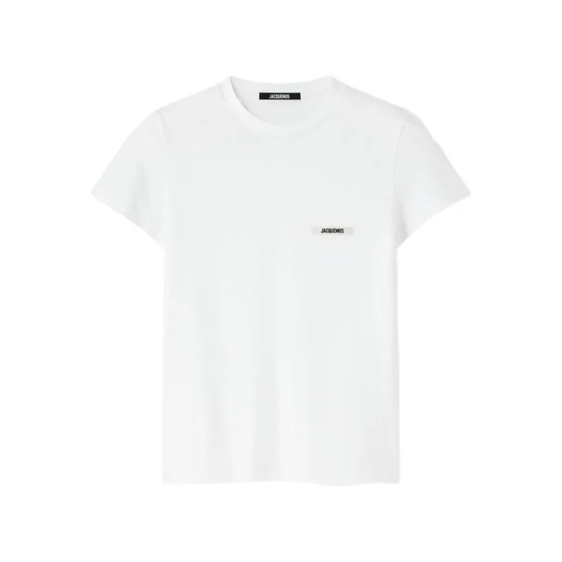 Jacquemus T-shirt Boxy Silk-Nylon Top White