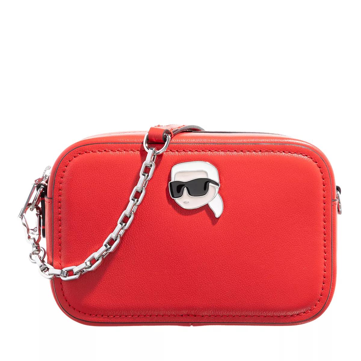 Karl Lagerfeld Crossbody Bags - K/Ikonik 2.0 Leather Cmb Pin - Gr. unisize - in Rot - für Damen