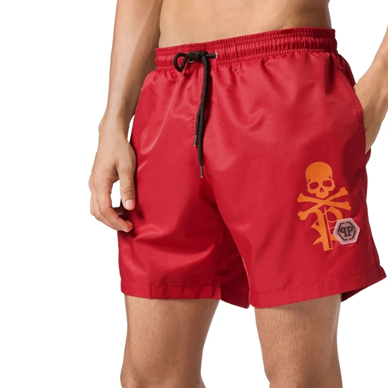 Philipp Plein  Badehose Skull&Bones rot(Image 2)