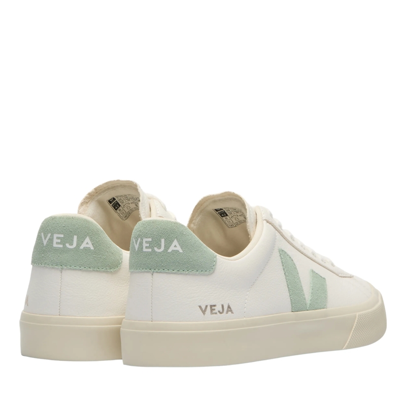Veja Lage-top sneaker Campo Leather Extra White Matcha(Image 3)