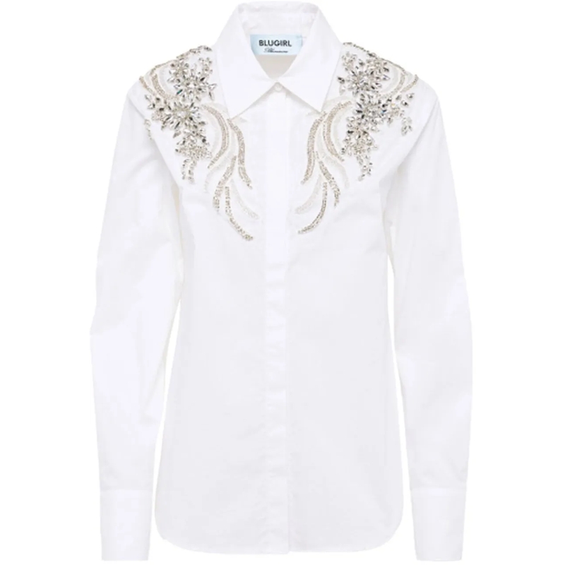 Blugirl Chemisier Shirts White weiß