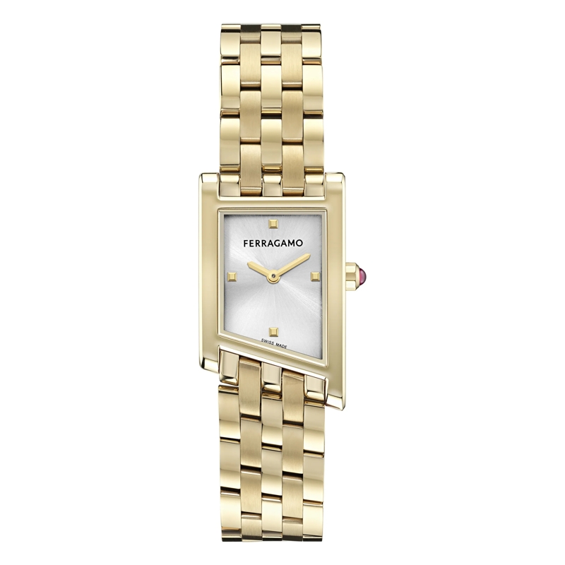Salvatore Ferragamo Quarzuhr Quarz-Analoguhr Yt-Ferragamo Asymetrique gold