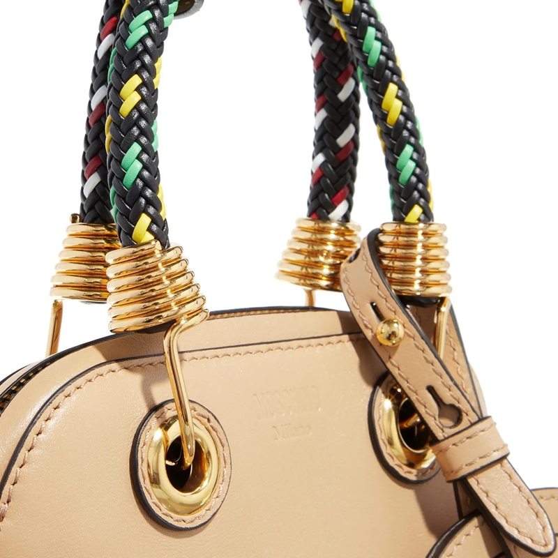 Moschino Crossbody Bag Braided Cord Beige(Image 5)