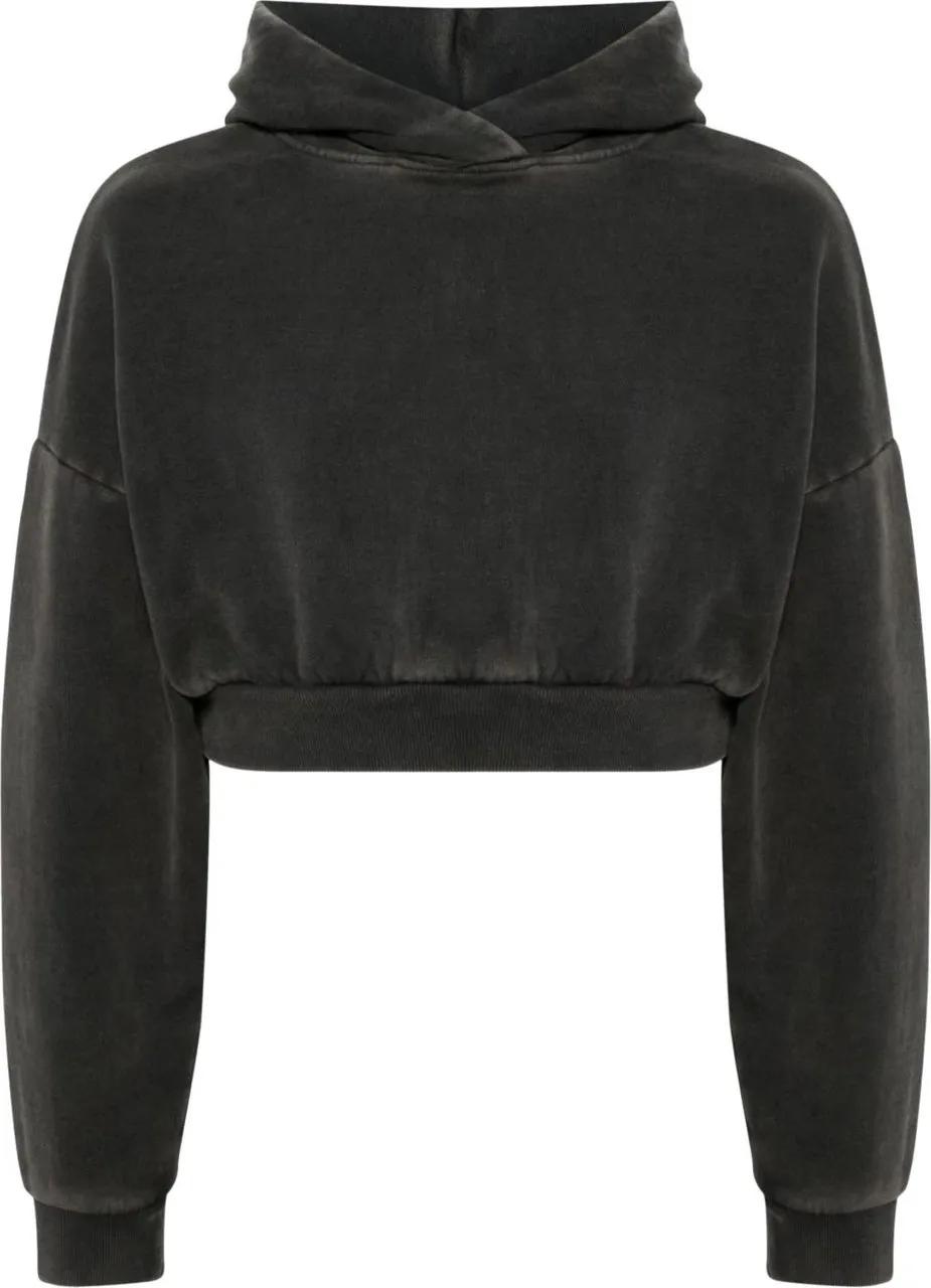 Thumbnail - ENTIRE STUDIOS - Cropped Heavy Hood Washed Black - Größe L - schwarz