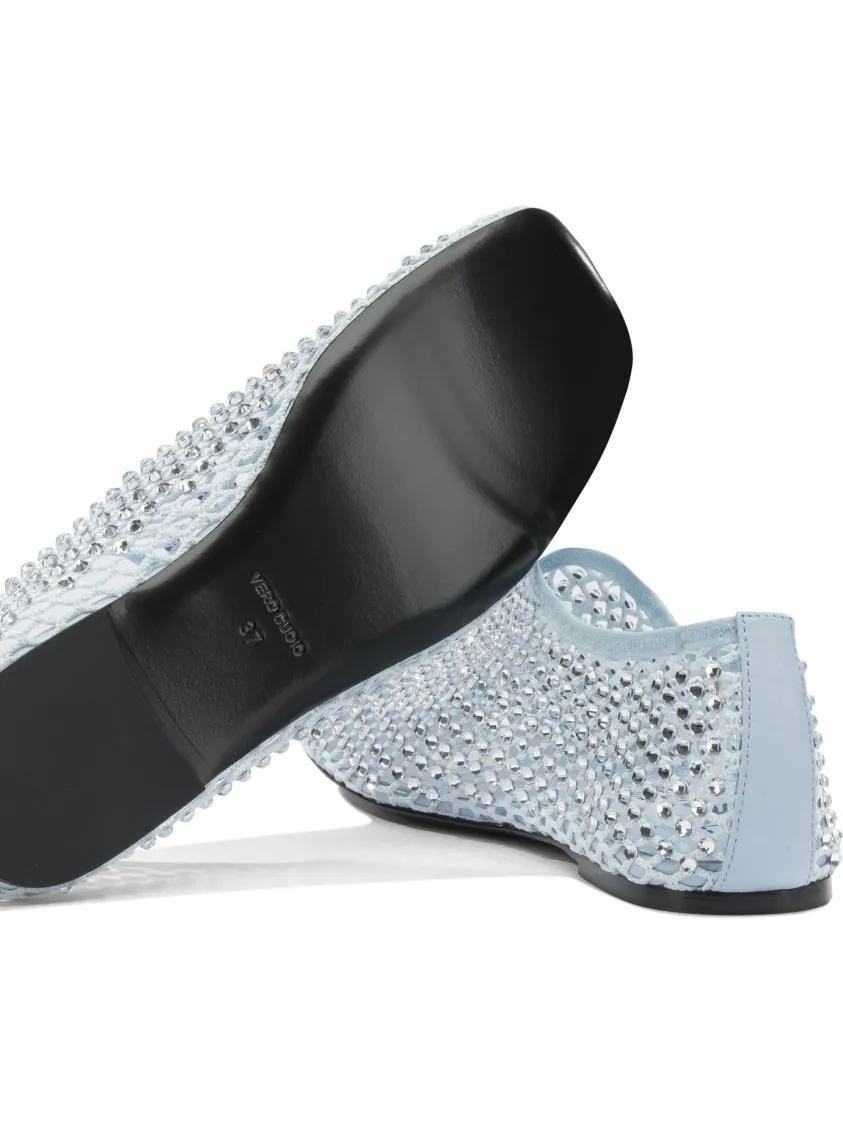 Thumbnail - Pointed Toe Ballerinas With Mesh Upper - Gr. 39 (EU) - in Grau