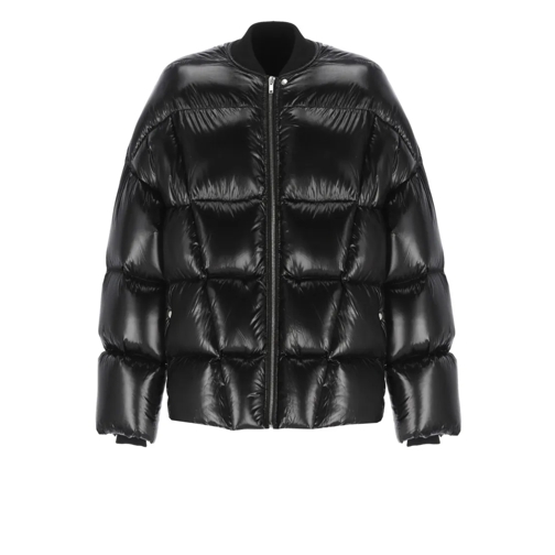 Rick Owens Black Down Jacket Black Piumini