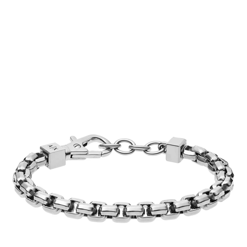 Armani Exchange Stainless Steel Chain Bracelet Silver Armband