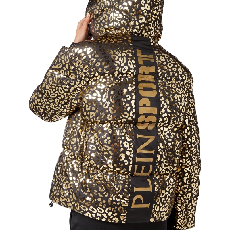 Plein Sport Daunenjacke Jacke Leopard gold(Image 5)