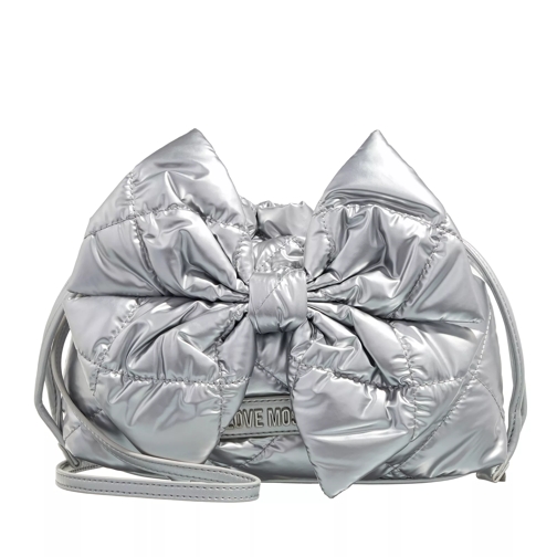 Love Moschino Sparkling Items Silver Crossbody Bag