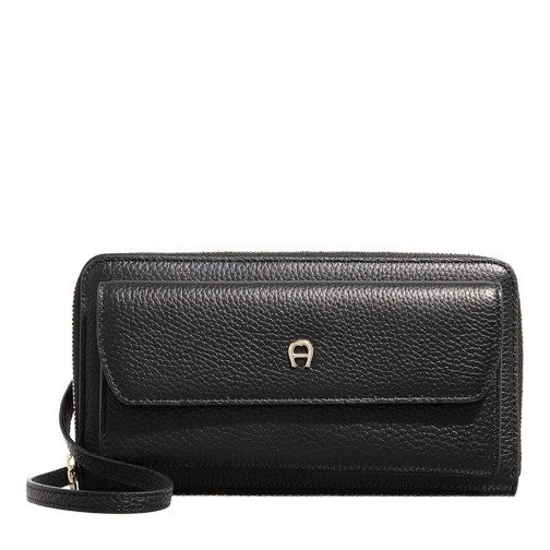 AIGNER Fashion Black Portefeuille à fermeture Éclair