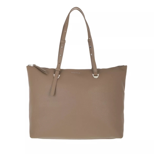 Coccinelle Lea Handbag Grained Leather  Taupe Shopping Bag